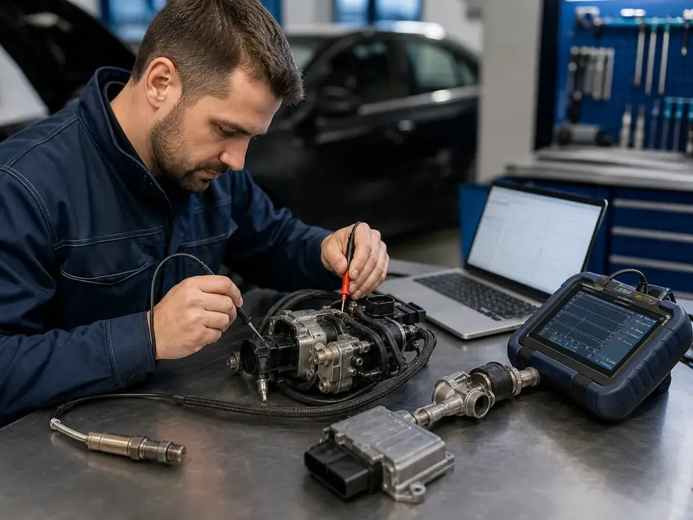 Diagnostika součástí systému AdBlue SCR a NOx